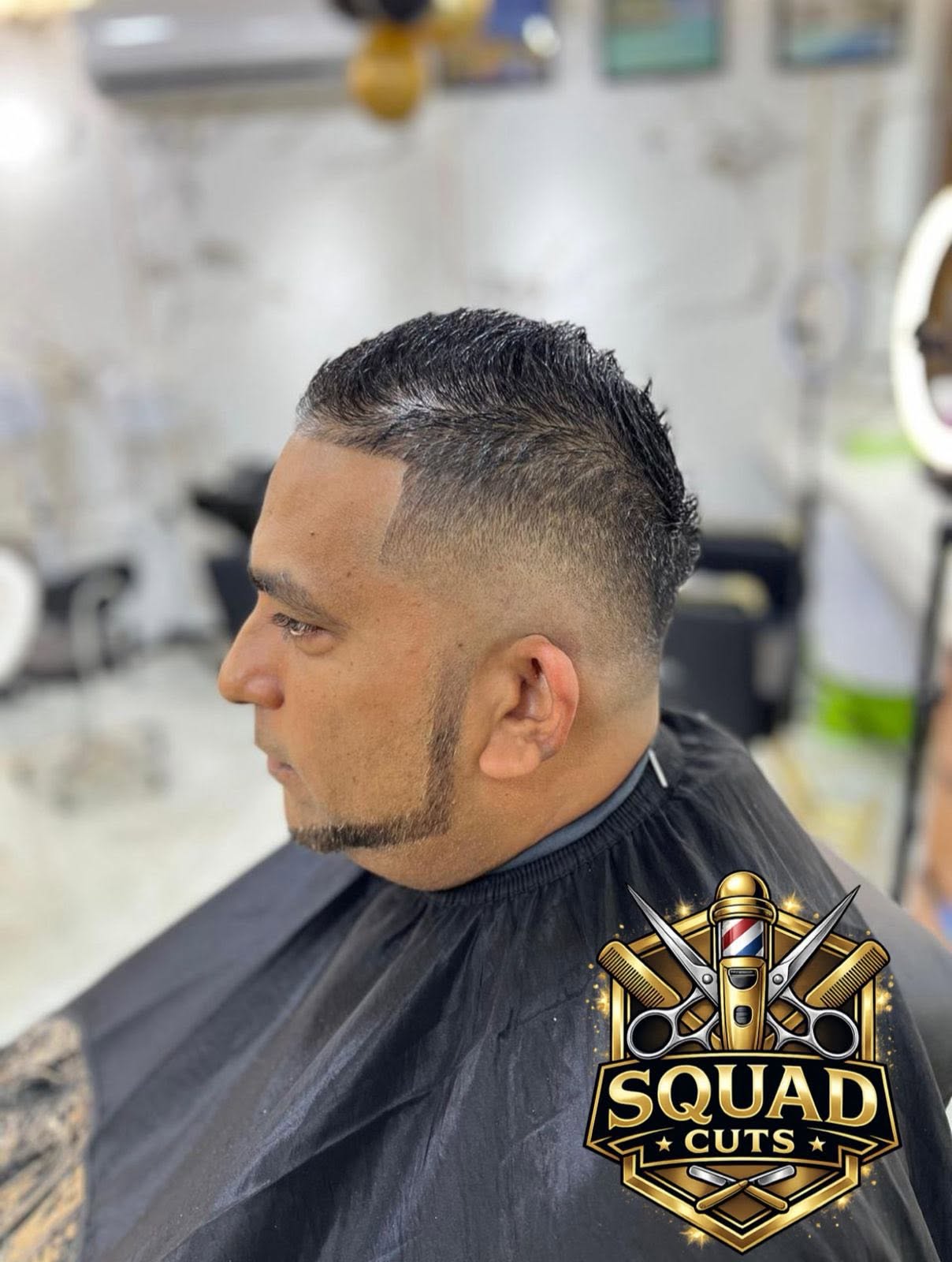 Classic fade met baard